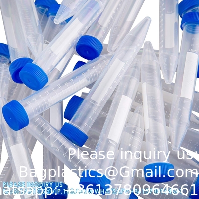 النحاس الحمراء المعقمة 1.5ml أجهزة الطرد المركزي المجهرية أنابيب الطرد المركزي المجهرية أنابيب فالكون القمعية أنابيب الطرد المركزي 15mL، 100Pcs معقمة