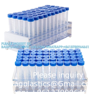 النحاس الحمراء المعقمة 1.5ml أجهزة الطرد المركزي المجهرية أنابيب الطرد المركزي المجهرية أنابيب فالكون القمعية أنابيب الطرد المركزي 15mL، 100Pcs معقمة