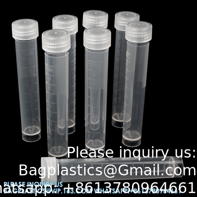 2 مل من البلاستيك التدريجية Cryovial Cryogenic القارورة أنبوب الوقوف الذاتي مع غطاء 10 مل مختبر البلاستيكية الأنبوب التجريبية المجمدة أغلاق القارورة