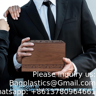 حاويات الحرق للرماد البشري الذكور أو الإناث البالغين، حاويات التذكير الجنازة للرماد، شجرة الحياة الخشبية الزخرفية