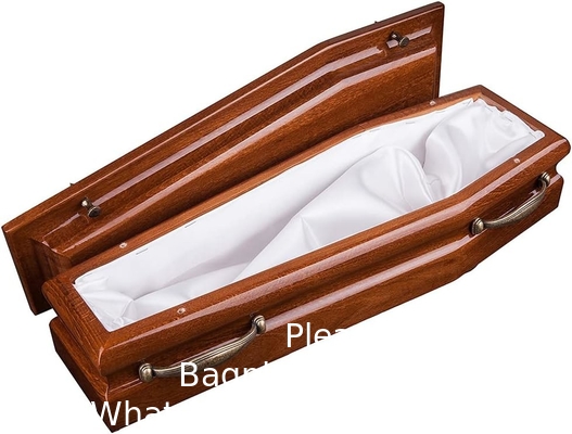 تابوت خشبي جميل رماد الحرق URN للبالغين و تابوت الأطفال، URN الجنازة للبالغين (بنيه)