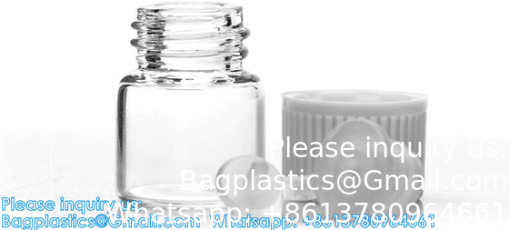 زجاج الزيوت الأساسية عينة زجاجات مع أغطية سوداء للزيوت الأساسية والعطور والمواد الكيميائية المختبرية 30 مل كأس قياس