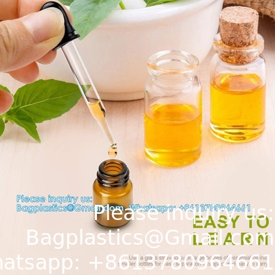 زجاجات الزيت للزيوت الأساسية، 36 قطعة 2 مل (5/8 درام) زجاجات أمبر زجاجات زجاجات،