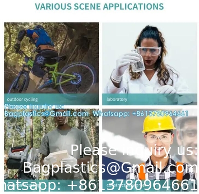 عدسات حماية صناعية مخصصة وصفة طبية النظارات Ansi Z87.1 الموضة مضادة للضباب الغبار العمل الأنيق أمان واضح