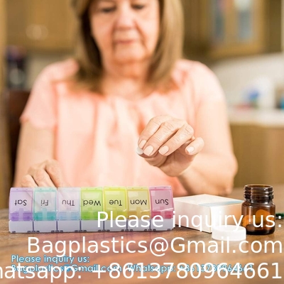 منظمة حبوب منع الحمل الأسبوعية الضخمة، 7 أيام حبوب منع الحمل حالة السفر حبوب منع الحمل اليومية صندوق المنظم الطب المحمول
