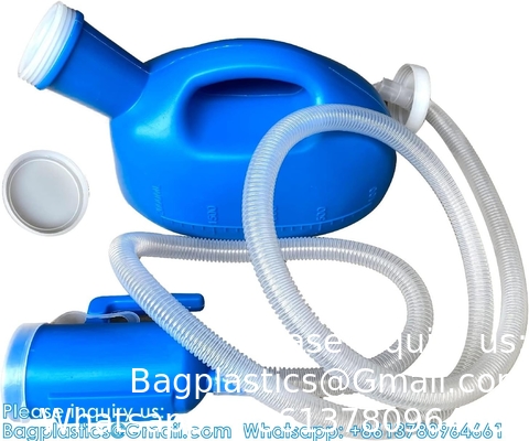 البول المحمول ضد التسرب 2000 مل 68 أونصة زجاجات البول للرجال 63 &quot;الأنابيب الطويلة البول للرجال