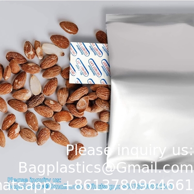 حزم السيليكا إزالة الأوكسجين و المراقبين الممتصين الصف الغذائي 200cc ممتص الأوكسجين لأغذية مكافحة الأكسدة