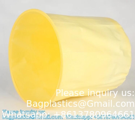 بيع بالجملة حسب الطلب كيس بلاستيكي أسفل مستديرة طبل غطاء للبراميل الصناعية الطلاء أسفل مستديرة البراميل أكياس غطاء