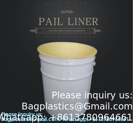 بيع بالجملة حسب الطلب كيس بلاستيكي أسفل مستديرة طبل غطاء للبراميل الصناعية الطلاء أسفل مستديرة البراميل أكياس غطاء