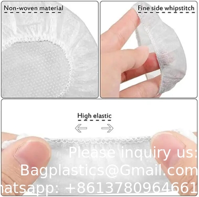 غطاء سماعة غير منسوج أسود / أبيض / أزرق غطاء سماعة غير منسوج لمرة واحدة