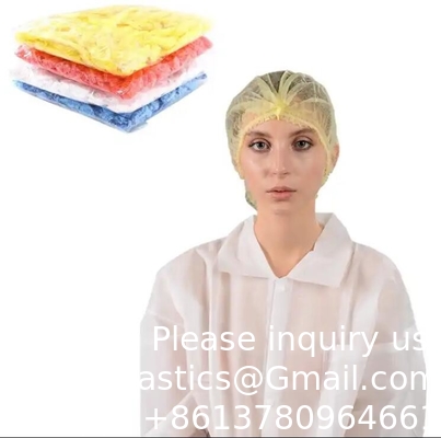 كوب طبي لمرة واحدة غير منسوج غطاء رأس غطاء رأس غطاء الشعر شبكة جراح طبيب قبعة ممرضة قبعة مجموعة من المجموعات