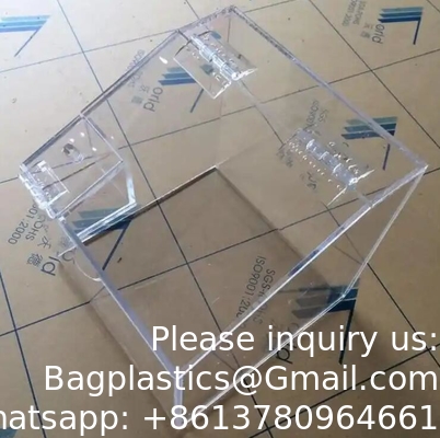 علبة أكريليك ملونة رخيصة حسب الطلب علبة أكريليك سوبر ماركت