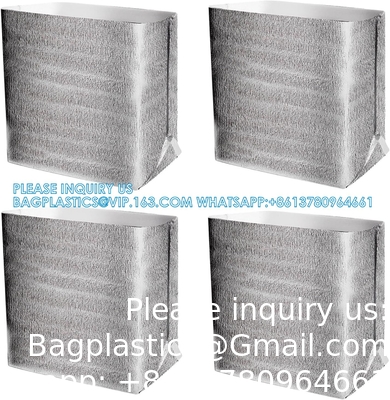 أكياس عازلة قابلة لإعادة الاستخدام طابعات صناديق حرارية 13 × 8.5 × 12 طابعات صناديق معدنية لقطعة الغداء