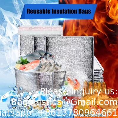 أكياس عازلة قابلة لإعادة الاستخدام طابعات صناديق حرارية 13 × 8.5 × 12 طابعات صناديق معدنية لقطعة الغداء