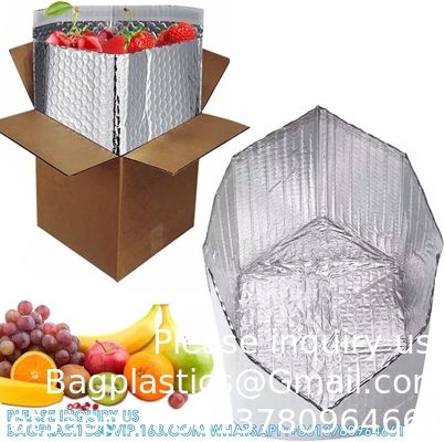 الصناديق العازلة من الأوراق الصفيحة للصناديق 8x8x8 حجم الحزمة المزدوج من الأطراف المعدنية من الأوراق الصفيحة العازلة صناديق الشحن العازلة