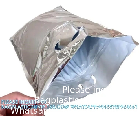 أكياس باردة معزولة بالمتزحلق، حزمة من ورق الألومنيوم الفضي ذو الزيبلوك المحمولة أكياس باردة معزولة حراريا للغذاء