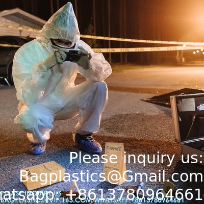 حزمة حقائب الأدلة الورقية للشرطة 9.45 * 5 * 3 بوصة مسرح الجريمة حقيبة الأدلة الورقية للرسائل