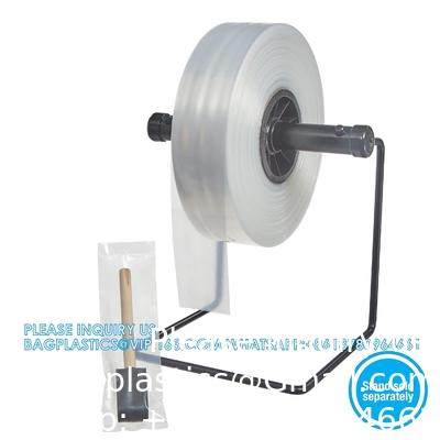 أنابيب LDPE متعددة الأبعاد ، لفة صغيرة ، 2 &quot; W X 1000' L ، 2 مل صافي أنابيب البلاستيكية متعددة الأبعاد ، FDA USDA متوافقة آمنة الغذاء