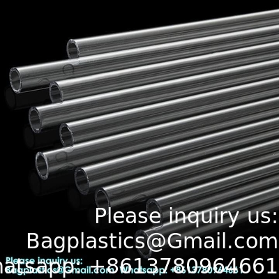 أنابيب بلاستيكية أنابيب مستديرة جامدة من البوليكربونات أنابيب البوليكربونات غير قابلة للكسر أنابيب صافية مقاومة للكيماويات