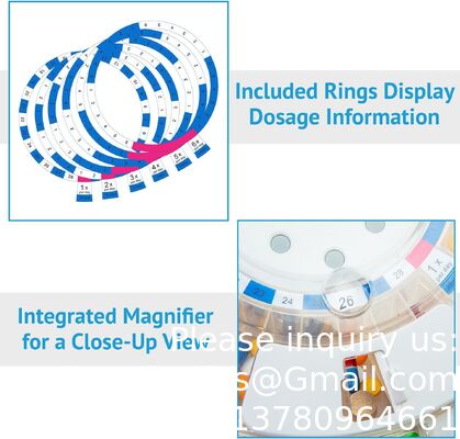 Portable Multifunctional Timing Alarm Clock Intelligent Electronic Medicine Box For Elderly Pill Storage Cases Reminder Feature