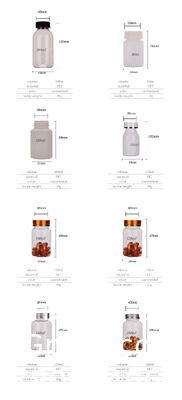 100ml 120ml 150ml 200ml 250ml 225ml Medicine Pill Bottles Transparent Plastic Pet Capsule Medicine Plastic Bottle With Cap