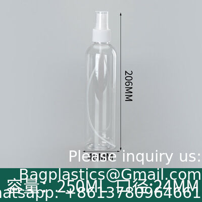 Pack Plastic Water Spray Bottle for Hair, 10 oz/300ml Plastic Empty Mister Spray Bottles for Cleaning, Cooking, Plant, Pet