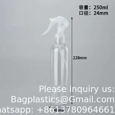 Pack Plastic Water Spray Bottle for Hair, 10 oz/300ml Plastic Empty Mister Spray Bottles for Cleaning, Cooking, Plant, Pet