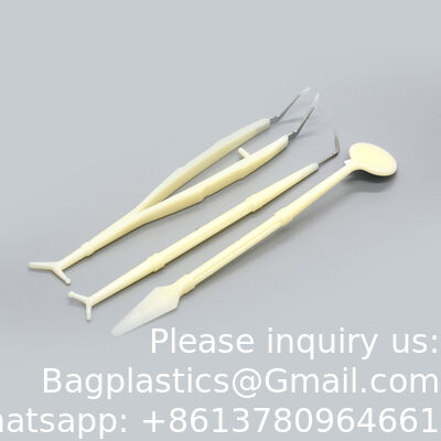 Multi-function Dental Supply Dental Instrument Set/Disposable Dental Kit Instrument Set, Face Shield Denture Box Micro Brush Dental Tray