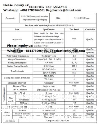 فيلم PVDC ، فيلم Alu Alu ، فيلم PETG Shrink ، فيلم PLA ، فيلم Blister ، فيلم مركب ، فيلم TPU ، فيلم EVA ، جلد الفينيل ، فيلم حماية ، تعبئة أدوات الصيدلة لفيلم PVC / PE الأبيض الملون