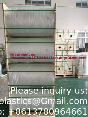 ضيق عالية واضحة 40/50 ميكروفون مركز أنبوب مطوية، ضيق عالية مخصصة 30UM-60UM PETG PVC ضيق لفائف لطباعة ملصقات المشروبات