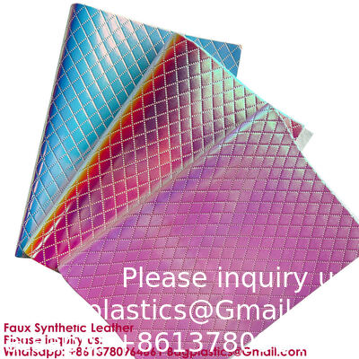 New Trend Metal Texture Fashion Magic Color Flower Embossed Faux Leather Magic Color Artificial Leather Waterproof Material For Box Decorations Handicrafts